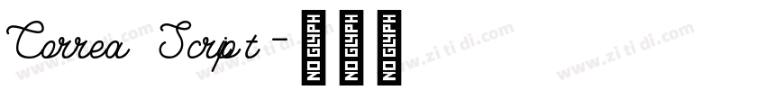 Correa Script字体转换
